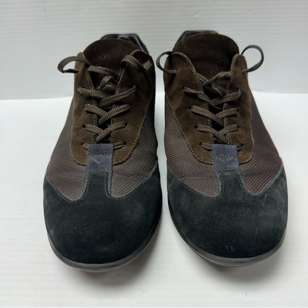 Tod’s Suede Men’s Casual Comfortable Shoes Leather Insole Brown/Black Suede US11